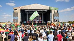 Spain's Vox party leader Santiago Abascal speaks to supporters during a rally in Madrid Spain, Sunday Oct. 9, 2022.