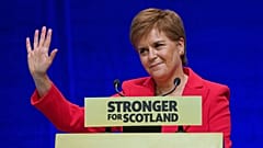 Schottlands Ministerpräsidentin Nicola Sturgeon auf einem Parteitag in Aberdeen