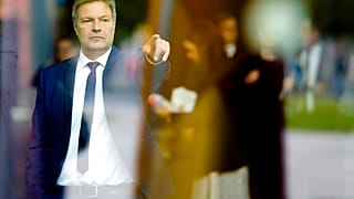 Deutscher Wirtschaftsminister und Vizekanzler Robert Habeck von den Grünen