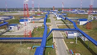 A Barátság kőolajvezeték egy szakasza felülről