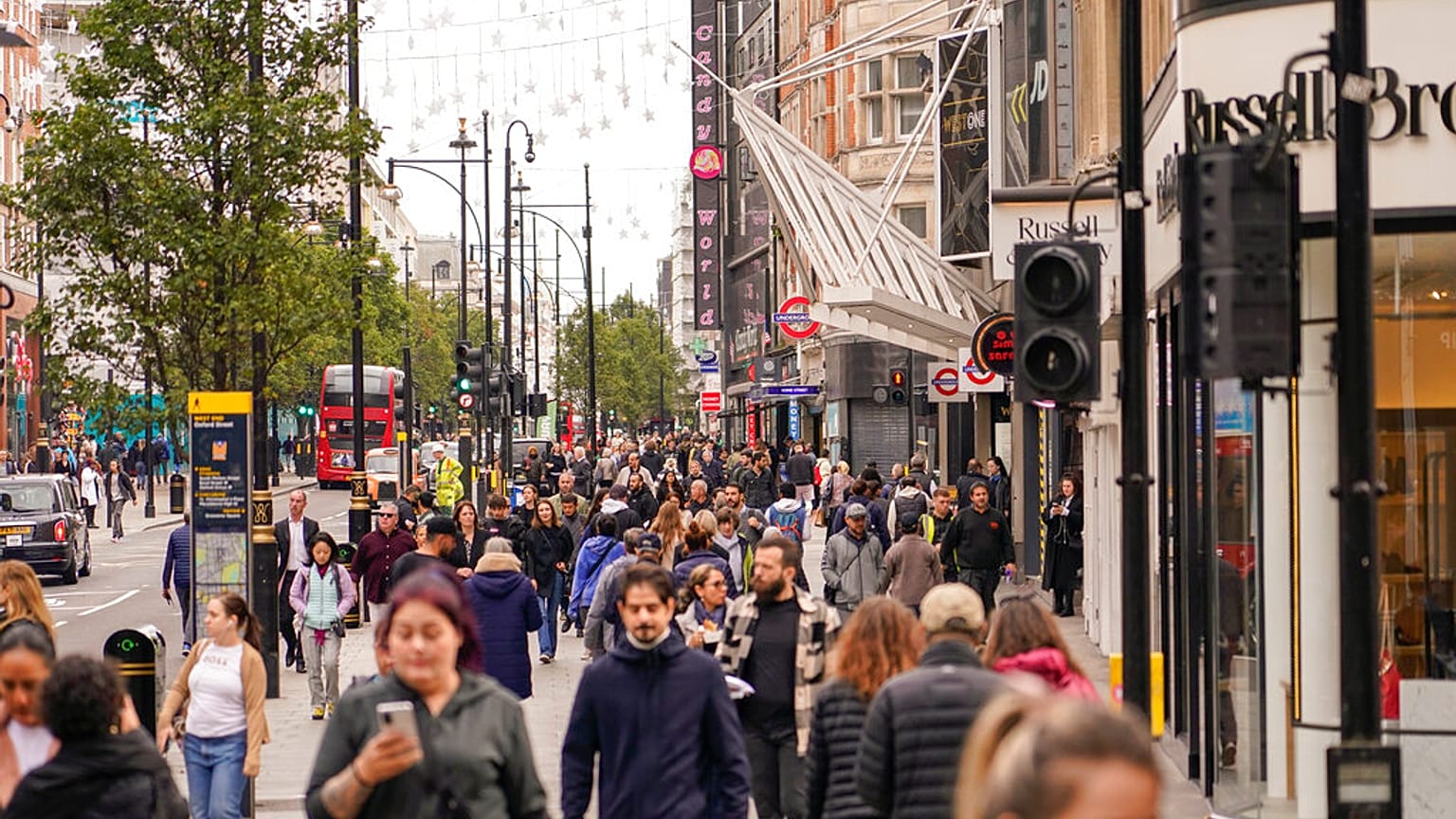 Oxford Street à Londres (12/10/22) 