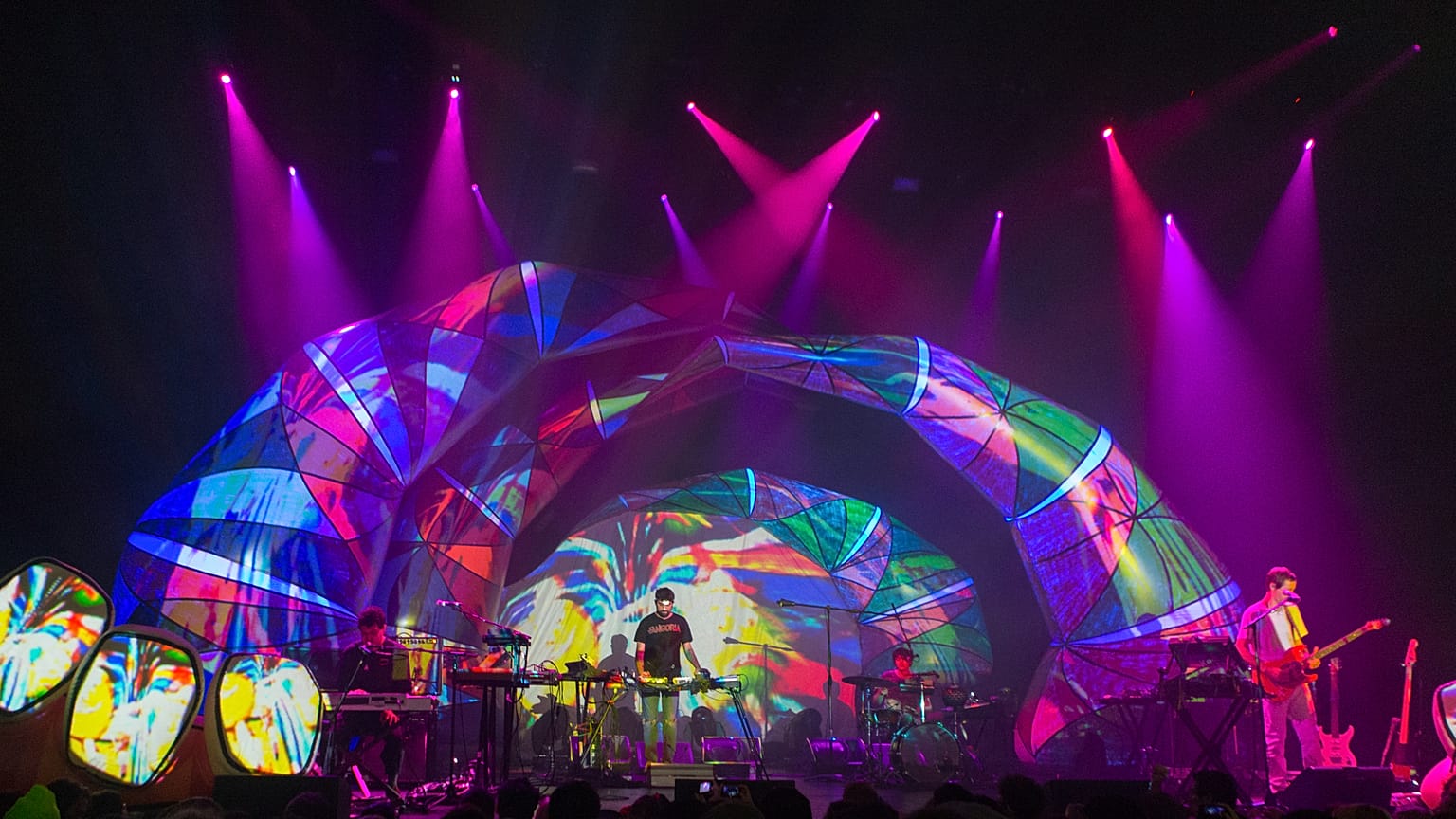 From left, David Portner (AKA Avey Tare), Brian Weitz (AKA Geologist), Noah Lennox (AKA Panda Bear), and Josh Dibb (AKA Deakin) of Animal Collective