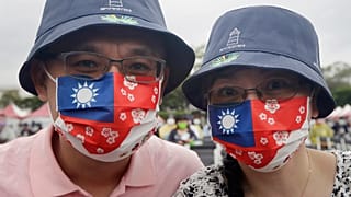 Turistas en Taiwán.