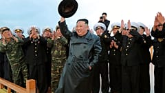 Der nordkoreanische Staatschef Kim Jong Un bei einer Zeremonie für die Ryonpho-Gewächshausfarm in der Provinz Süd-Hamgyong, am 10. Oktober 2022