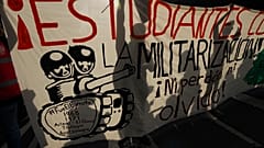 Protesta contra la ampliación de la militarización de las calles
