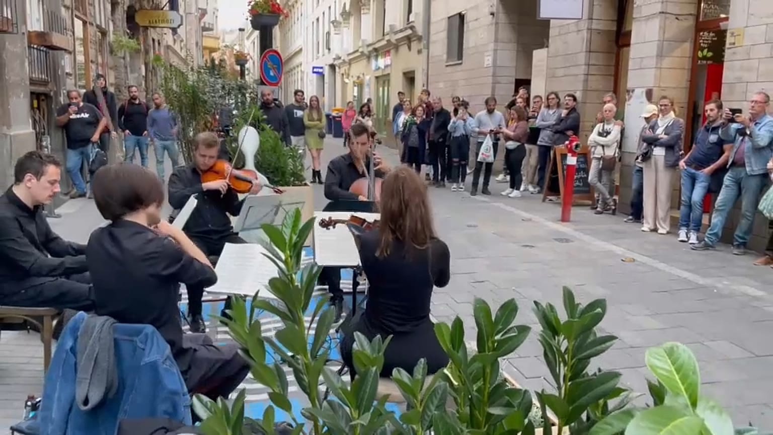 Strassenkonzert in Budapest