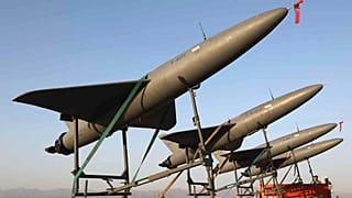 Иранские беспилотники во время испытаний