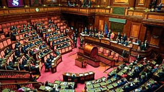   الجلسة الافتتاحية لمجلس الشيوخ الإيطالي للبرلمان الجديد، 13 أكتوبر 2022.