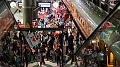 Proteste für die Fortführung des 9-Euro-Tickets in Berlin, 29. August 2022
