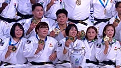 Goldener Jubel nach dem letzten Wettkampf der WM