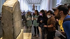 Der Stein von Rosetta im britischen Museum