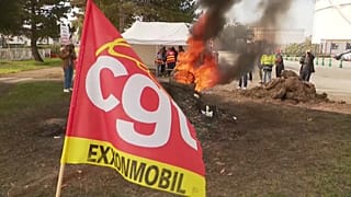 Una pancarta de la CGT en una protesta