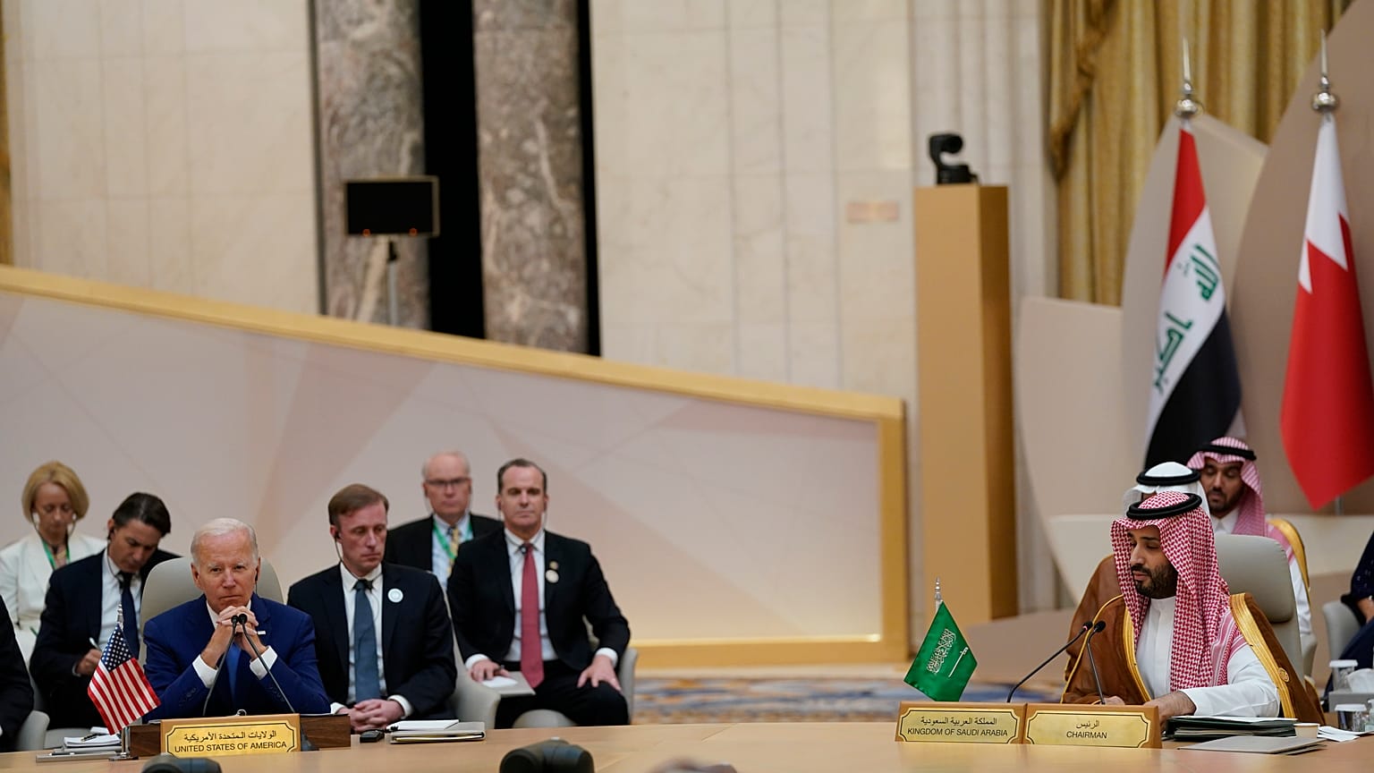ولي العهد السعودي الأمير محمد بن سلمان والرئيس الأمريكي جو بايدن 