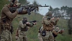 Foto de ilustración: Soldados voluntarios asisten a un entrenamiento en las afueras de Kiev, Ucrania, el 17 de septiembre de 2022.
