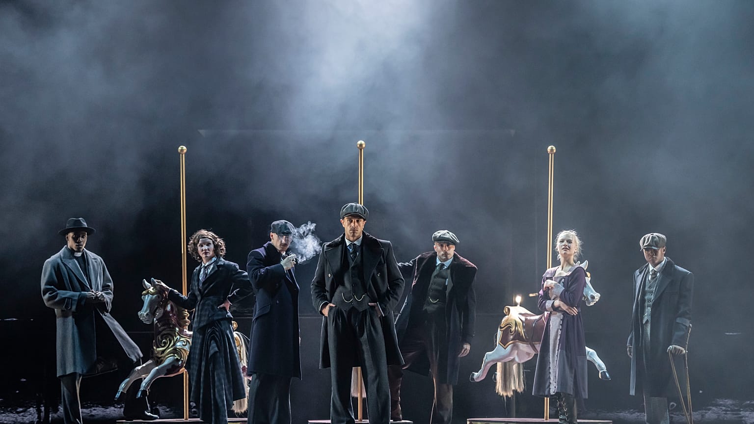 The cast of Rambert Dance in Peaky Blinders: The Redemption of Thomas Shelby
