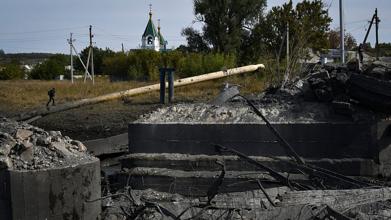 Russische Truppen mit Wagner-Söldnern in Bakhmut auf dem Vormarsch