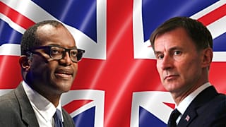  A g. : Kwasi Kwarteng (Birmingham, le 03/10/2022) / à dr. : Jeremy Hunt (photo d'archives 201)