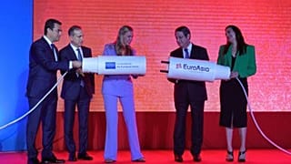 Tελετή της έναρξη των εργασιών κατασκευής του EuroAsia Interconnector στο προεδρικό μέγαρο στην Κύπρο