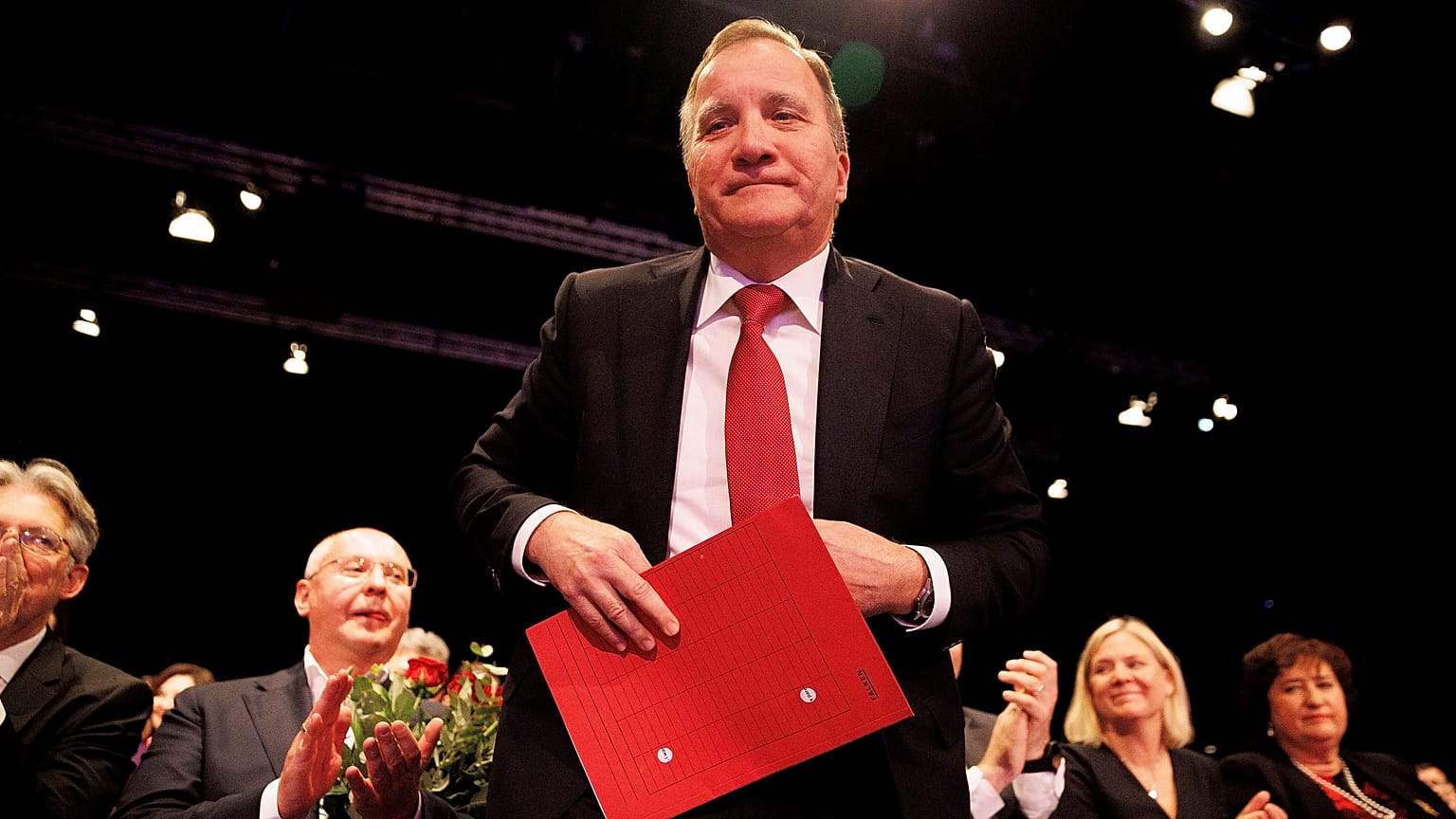 Stefan Löfven a PES berlini kongresszusán