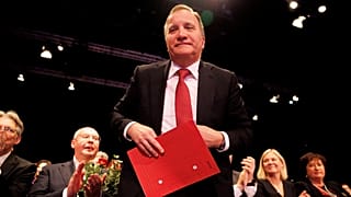 Stefan Löfven a PES berlini kongresszusán