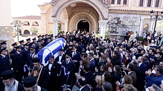 Από την κηδεία του Αλέξανδρου Νικολαΐδη στη Θεσσαλονίκη