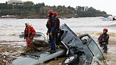 Rettungskräfte im Einsatz
