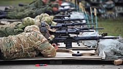 Lőgyakorlat egy orosz kiképzőbázison október elején / Képünk illusztráció