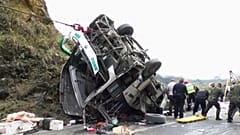20 fallecidos y 15 heridos en un accidente de autobús en el departamento colombiano de Nariño.