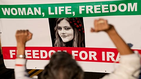 Manifestation de soutien aux femmes iraniennes à Washington DC 