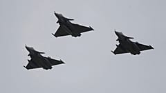 Rafale harci repülőgépek Görögországban egy NATO-hadgyakorlaton 2022. áprilisában