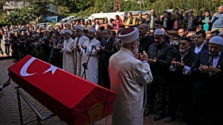Beerdigung eines der Todesopfer des Minenunglücks von Bartin