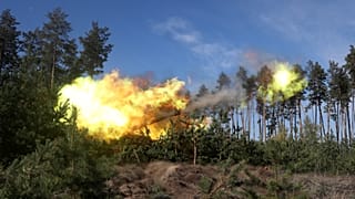 Украинская артиллерия под Купянском в районе Харькова, 17 октября 2022 г.