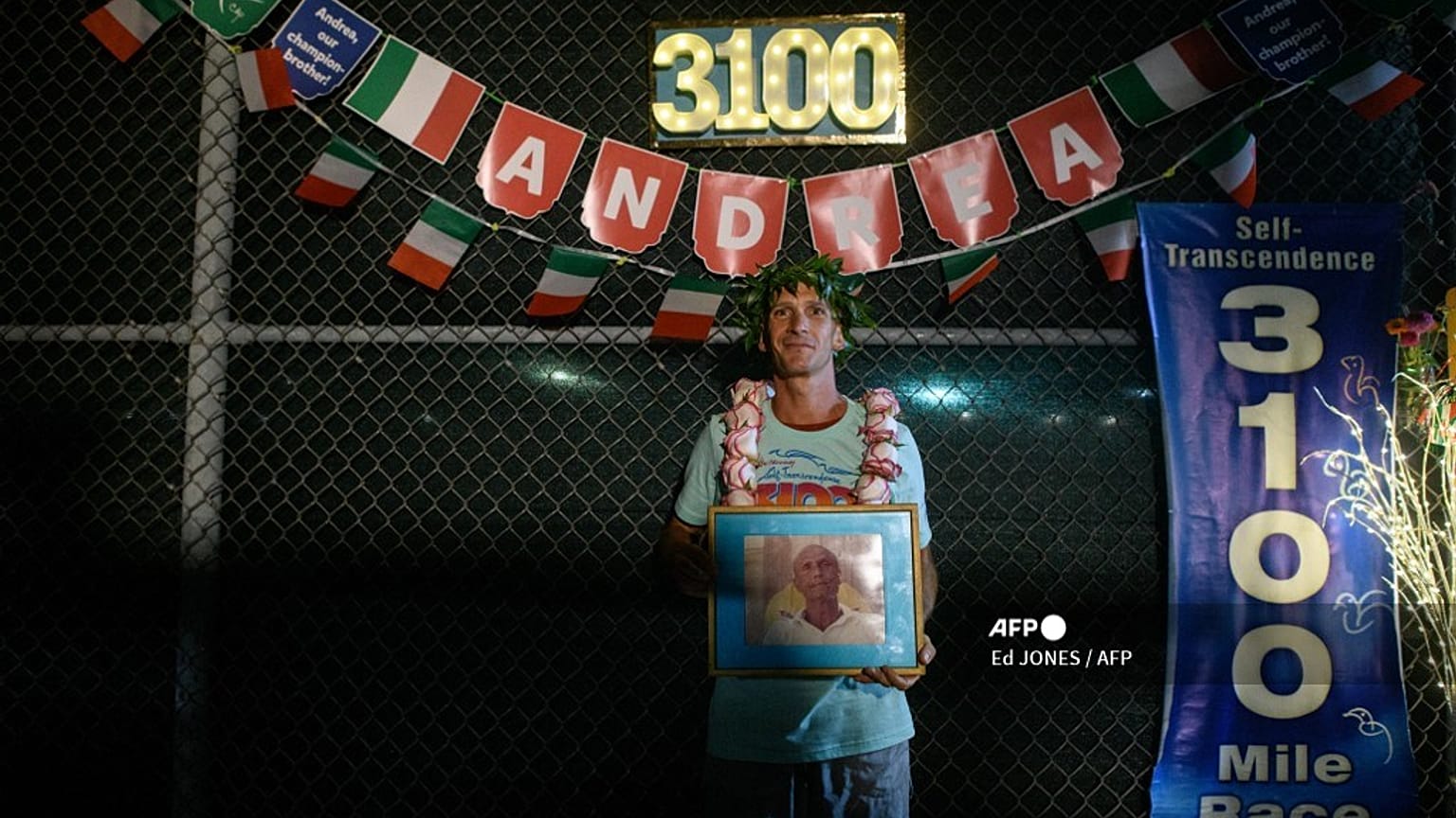 settembre 2021: Andrea Marcato festeggia la sua seconda vittoria alla penultima edizione della Sri Chinmoy race