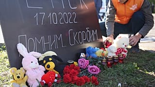 Мемориал у места крушения военного самолёта в Ейске, 18 октября 2022