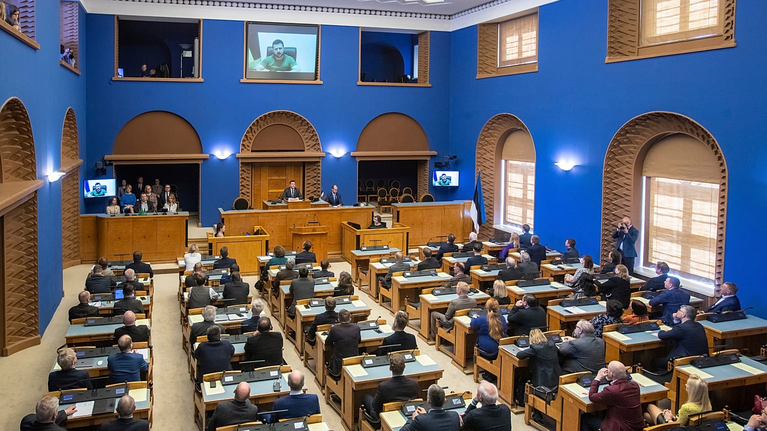 Зал заседаний парламента Эстонской Республики