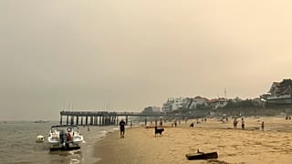 Playa en el sudoeste de Francia, 18/10/2022