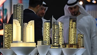 عمل مصغر لسيتي سكيب العالمي 2019 في مركز دبي التجاري العالمي في دبي، الإمارات. 
