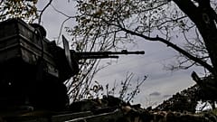 Ein Panzer in der Stadt Bachmut, Ukraine, 2. Oktober 2022