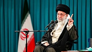 Supreme Leader Ayatollah Ali Khamenei speaks in a meeting with a group of students in Tehran, Iran, Wednesday, Oct. 19, 2022. 