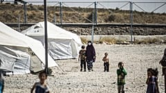 Campamento Roj para familiares de acusados de pertenecer al grupo Estado Islámicoen el noreste de Siria en 2020.