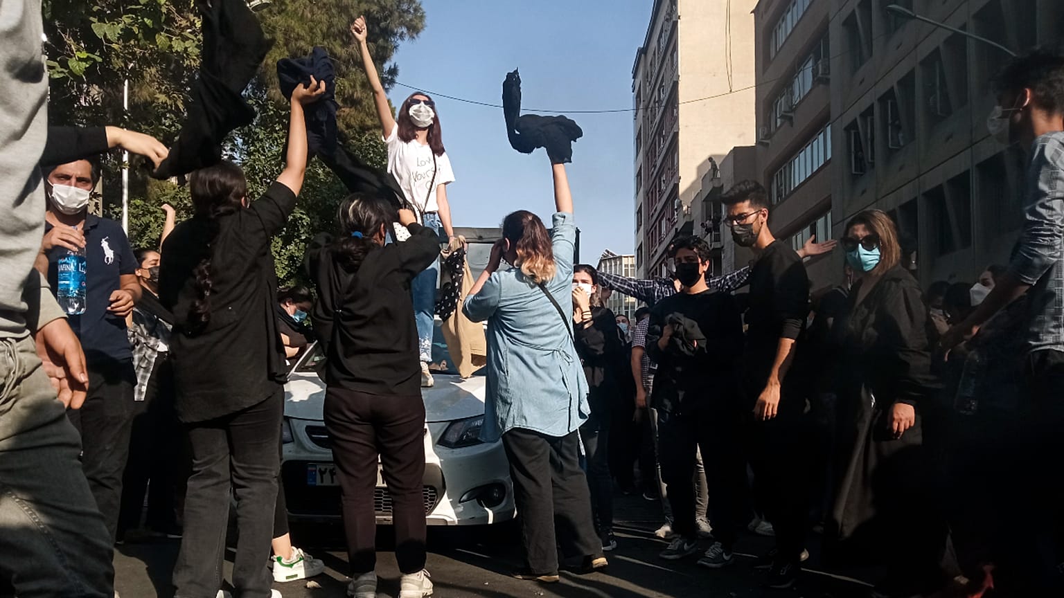 متظاهرات في طهران