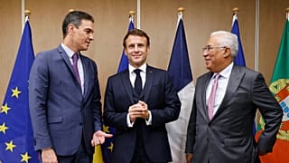 The new energy deal was announced by Pedro Sanchez, Emmanuel Macron and Antonio Costa.