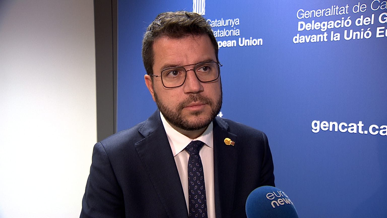 Pere Aragonès,  presidente de Cataluña.