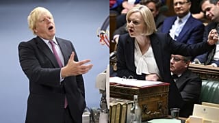 İngiltere'nin eski Başbakanı Boris Johnson (sol), bugün İstifa eden Başbakan Liz Truss 
