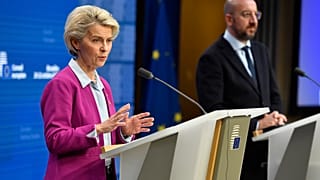 Урсула фон дер Ляйен и Шарль Мишель на саммите ЕС