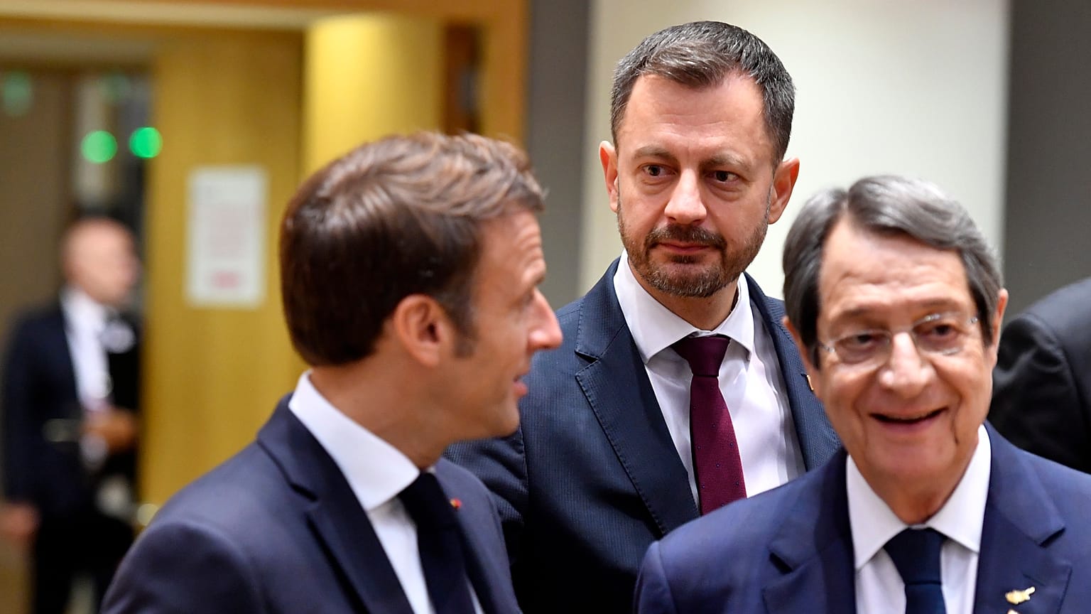 Ο Πρόεδρος της Κυπριακής Δημοκρατίας, Νίκος Αναστασιάδης, και ο Γάλλος πρόεδρος, Εμανουέλ Μακρόν