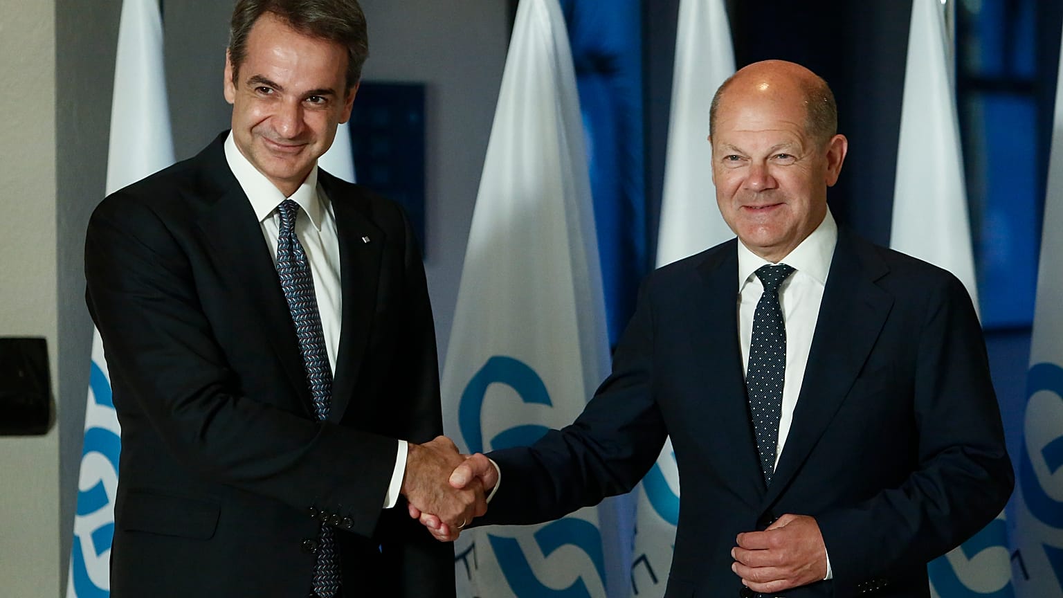 Κυριάκος Μητσοτάκης και Όλαφ Σολτς