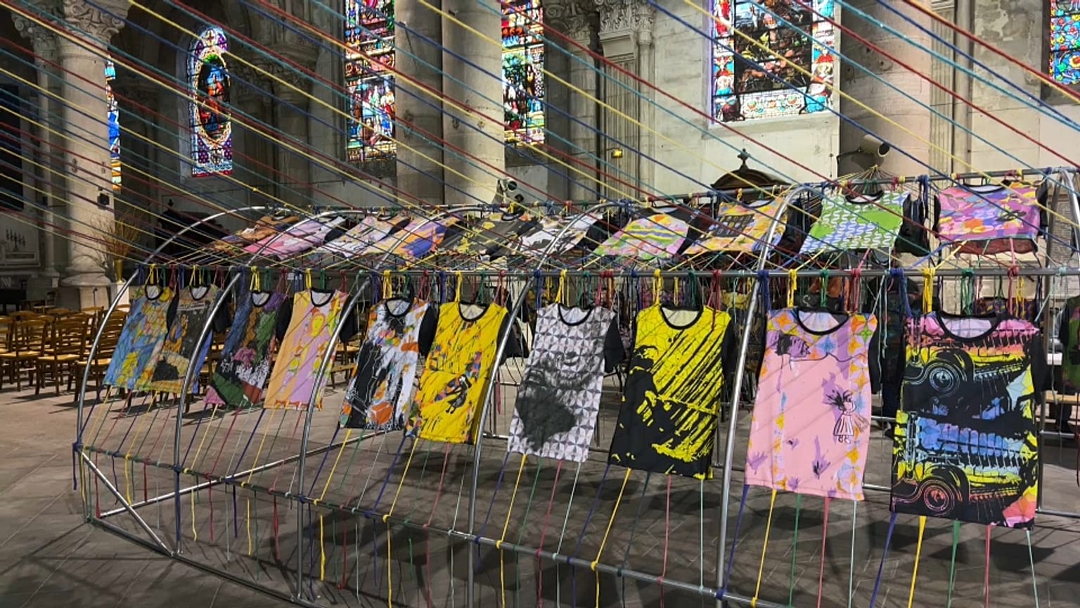 Projeto "Tear - Territórios Artísticos" exposto em Givors, França