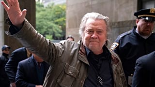Former White House strategist Steve Bannon arrives at court, Tuesday, Oct. 4, 2022, in New York.