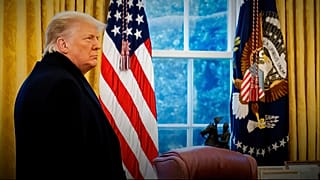 Eski ABD Başkanı Trump'ın 6 Ocak konuşması sonrası Oval Ofis'te çekilmiş bir fotoğrafı